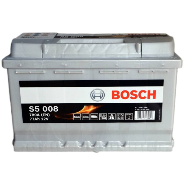 

Bosch S5 SILVER 77 А*ч -/+ 780A (0092S50080)