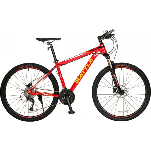 

Велосипед горный Battle THUNDER 27,5" красный рама 17"