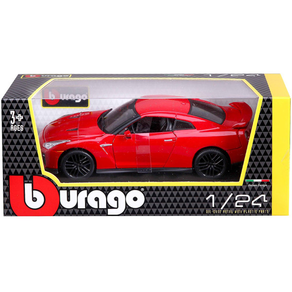 

Масштабная модель Bburago Nissan GT-R 1:24, красный (18-21082)в ассорт.