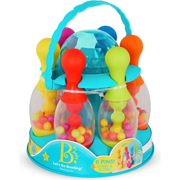 

Игровой набор Battat - ЯРКИЙ БОУЛИНГ (6 кеглей, шар, подставка) (BX4511Z)