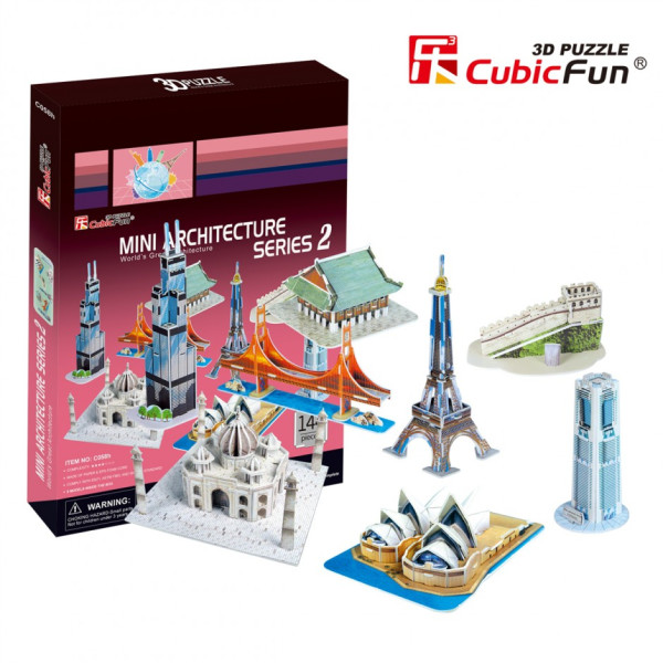 

Конструктор 3D пазл Cubic Fun Архитектура Мира (C058h)