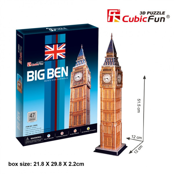 

Конструктор 3D пазл Cubic Fun Биг Бен (C094h)