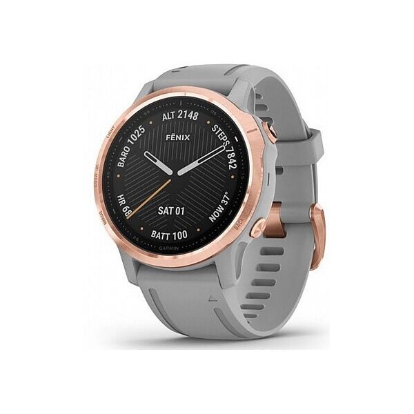 

Garmin Fenix 6S Rose Gold-tone with Powder Gray Band (010-02159-21)
