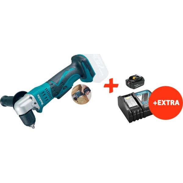 

Аккумуляторная угловая дрель Makita DDA350Z+акк.18V 5 Ah+быстрозарядное ЗУ (DDA350RT)
