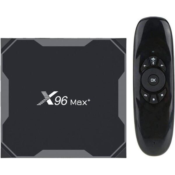 

Приставка Smart TV Медиаплеер X96 MAX PLUS (X96 Max+) 2гб 16гб S905X3 Андроид 9 + C120 Аэро пульт с клавиатурой на аккумуляторе
