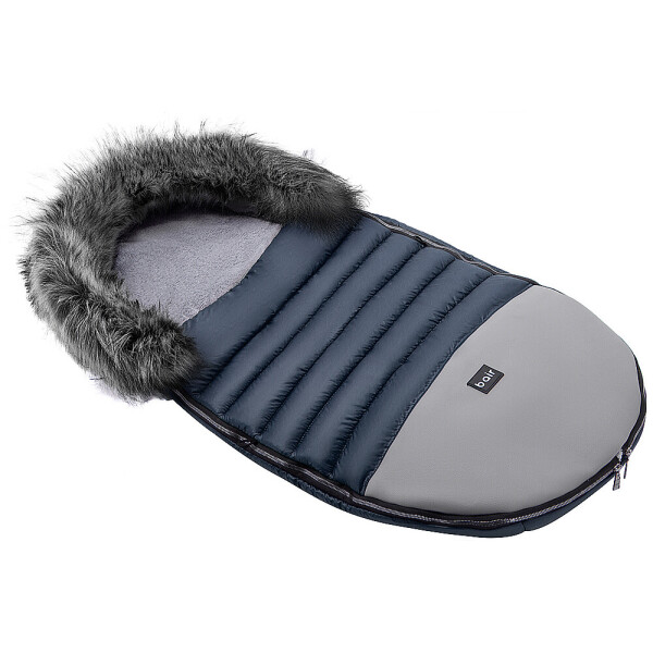 

Зимний конверт Bair Polar premium темно-синий - серая кожа