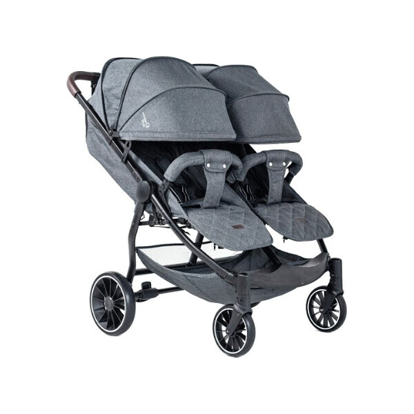 

Детская коляска прогулочная для двойни Bubago Model Q Duo Light Grey (BGQD)