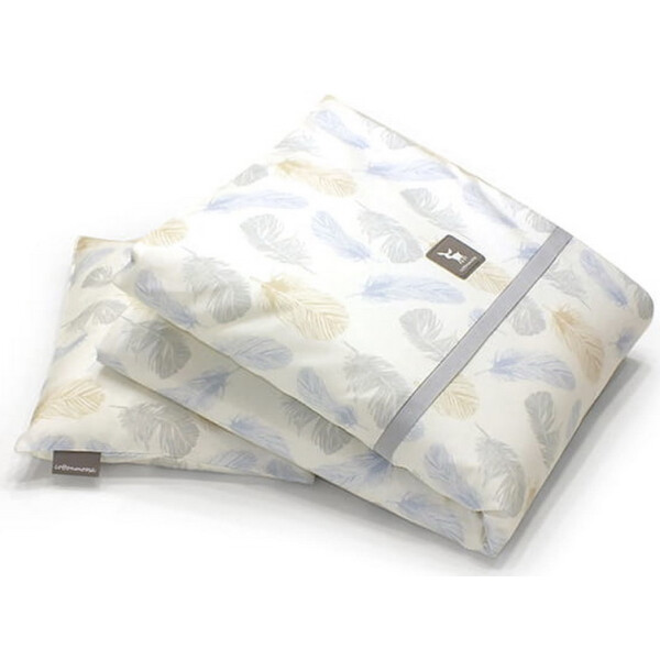 

Одеяло с подушкой Cottonmoose DKPW 323/83 leaf blue cotton (голубой (перья))