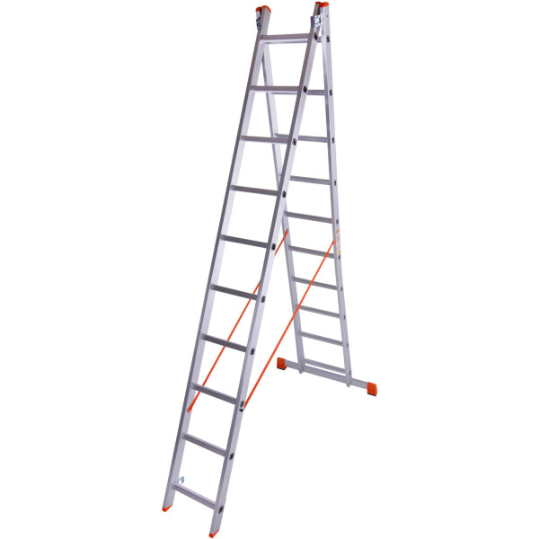 

Стремянка двухсекционная алюминиевая Laddermaster Sirius A2A10. 2x10 ступенек