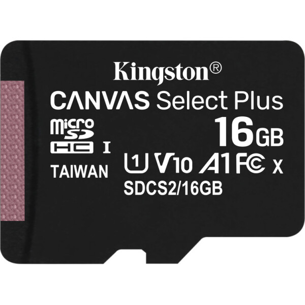 

Kingston 16GB microSDHC Canvas Select Plus 100R A1 C10 (SDCS2/16GBSP)