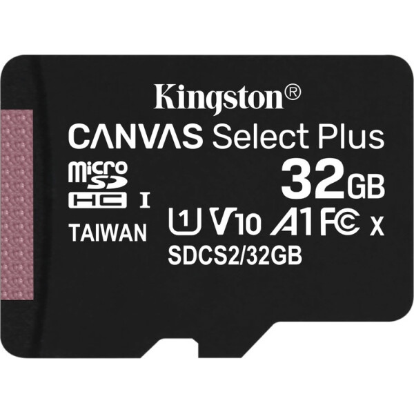 

Карта памяти Kingston 32GB microSDHC Canvas Select Plus 100R A1 C10 (SDCS2/32GBSP)