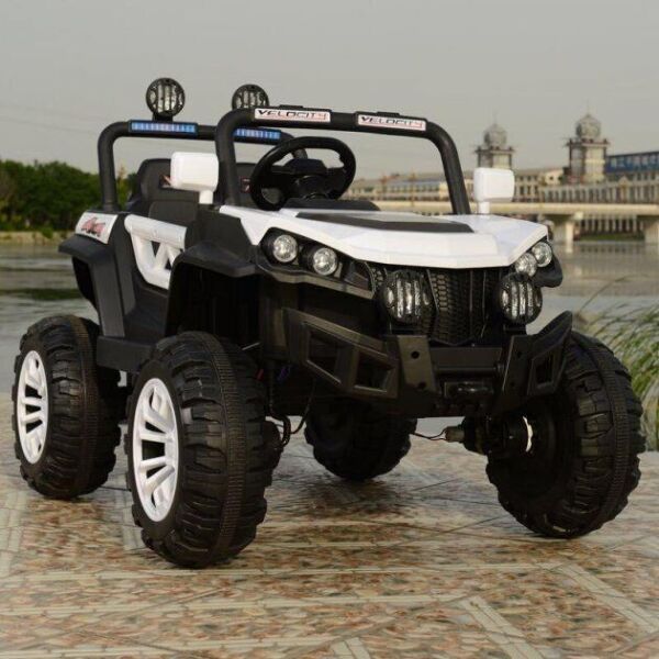 

Электромобиль джип Car4Kids T-7840 на радиоуправлении и с МР3 + 4 мотора по 25 Вт Белый