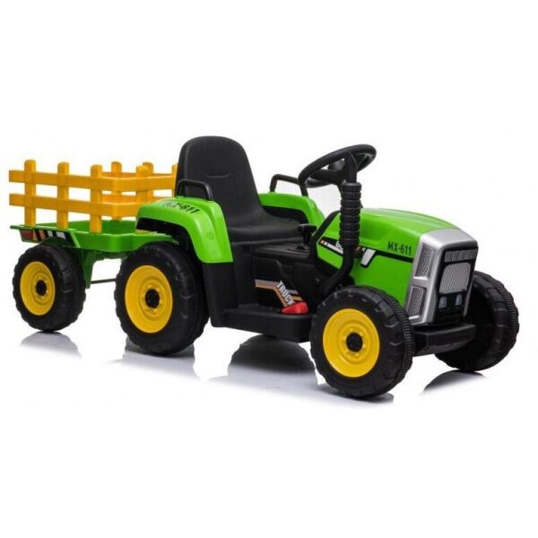 

Электромобиль трактор Car4Kids XMX611 с прицепом на радиоуправлении и с МР3 + 2 мотора по 25 Вт Зеленый/Черный