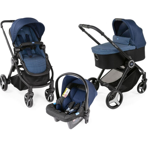

Детская коляска универсальная 3 в 1 Chicco Trio Best Friend+ Light Синяя (79421.79)