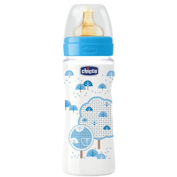

Бутылочка для кормления Chicco Well-Being с силиконовой соской 4м+ 330 мл (20635.20.50)