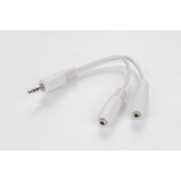 

Cablexpert 3.5мм M/F 2х3.5мм, переходник,10 см (CCA-415W)