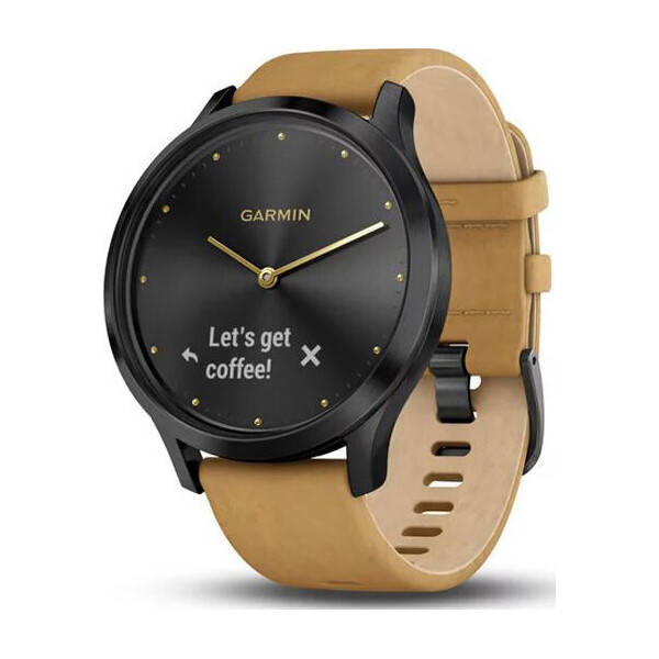 

Garmin VIVOMOVE HR PREMIUM ONYX BLACK WITH TAN SUEDE BAND ONE-SIZE (010-01850-00)