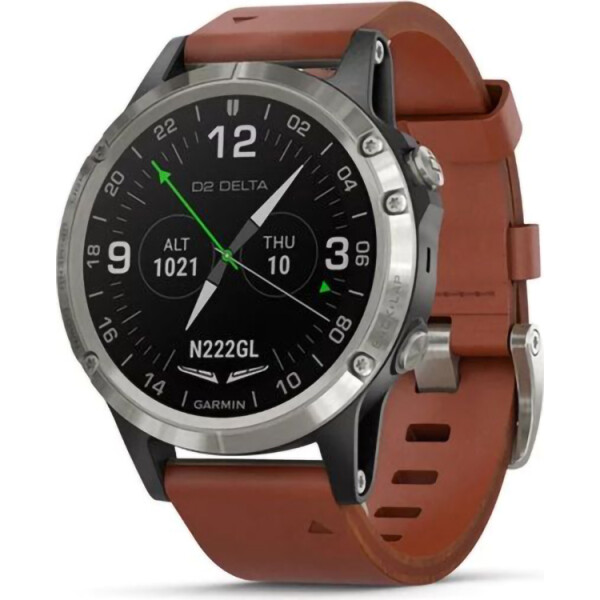 

Garmin D2 Delta Aviator Watch With Brown Leather Band 47mm (010-01988-30)