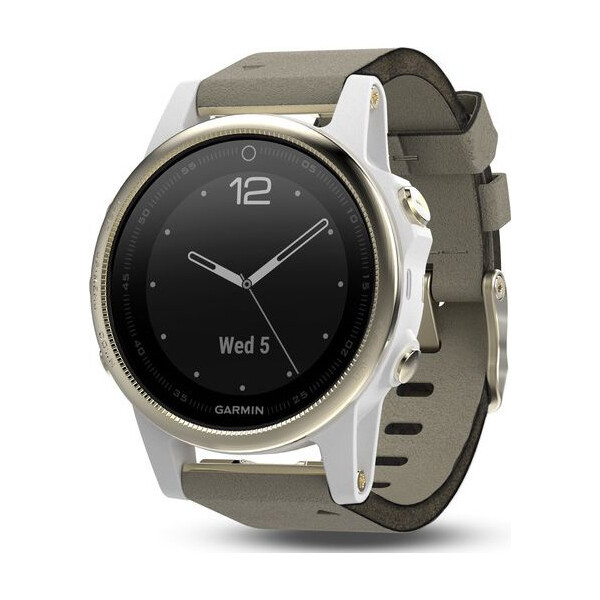 

Garmin fenix 5s Sapphire Champagne with Suede Band (010-01685-13)