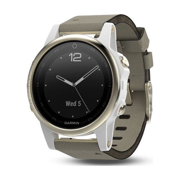 

Смарт-часы Garmin Fenix 5S Sapphire Champagne with Suede Band (010-01685-13)