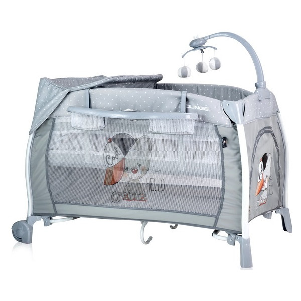 

Манеж Bertoni I LOUNGE 2L ROCKER (grey cool cat)