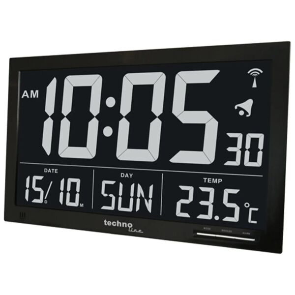 

Часы настенные Technoline WS8007 Black (WS8007)
