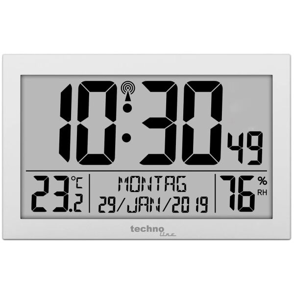 

Часы настенные Technoline WS8016 Silver (WS8016)
