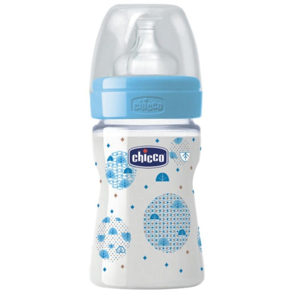 

Бутылочка Chicco Well-Being 150 мл с латексной соской 0 мес+ для мальчиков (20610.20.50)