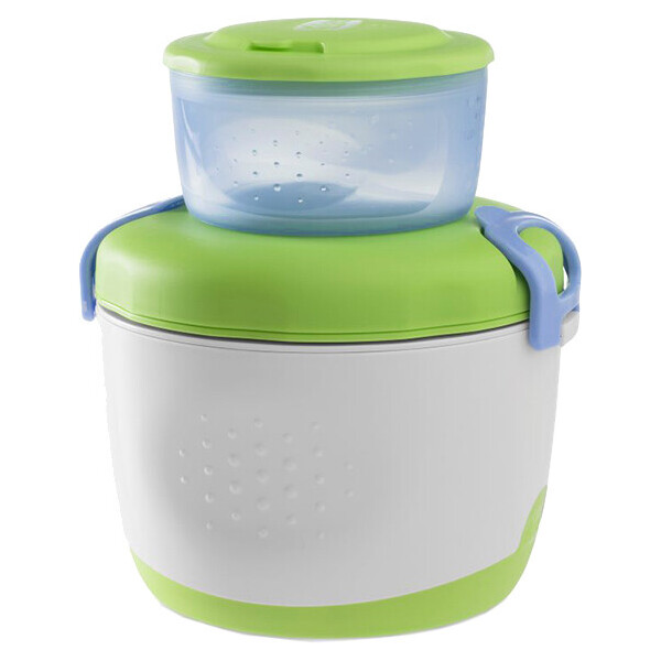 

Набор контейнеров Chicco System Easy Meal 07659.00.00 с ложкой Зеленый с белым