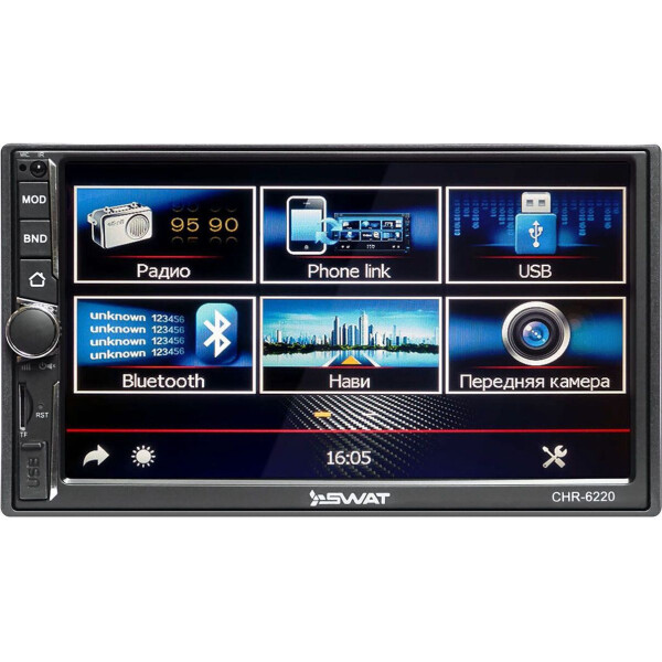 

Автомагнитола 2DIN Swat CHR-6220SD с GPS