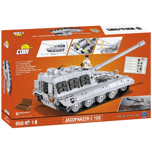 

Конструктор COBI World Of Tanks Jagdpanzer E-100 Krokodil, 950 деталей (COBI-3036)
