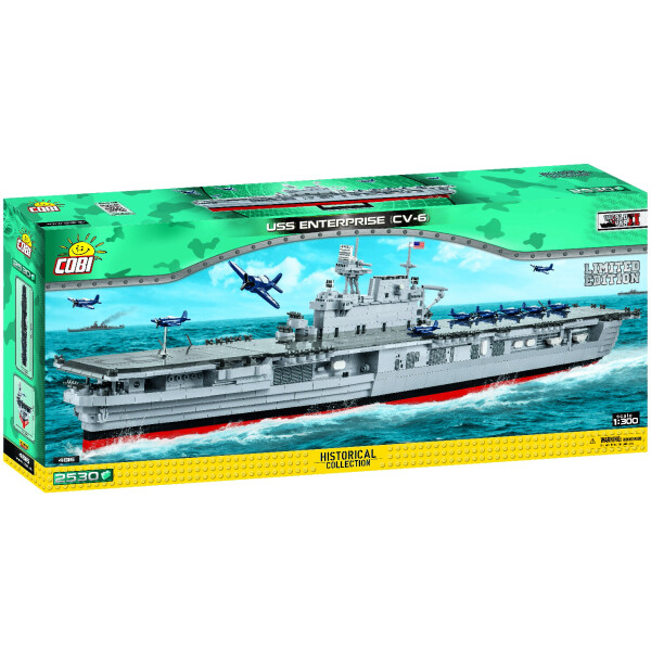 

Конструктор COBI World Of Warships Авианосец Энтерпрайз CV-6 (Limited Edition), 2530 деталей (COBI-4816)