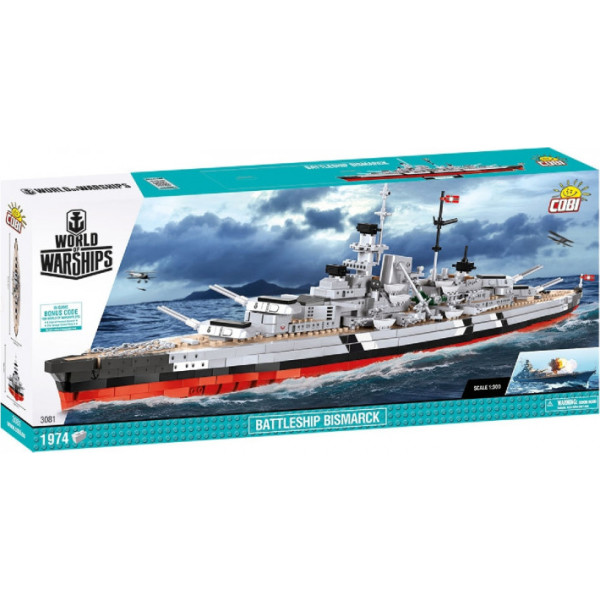 

Конструктор Cobi World Of Ships Линкор Бисмарк (COBI-3081)