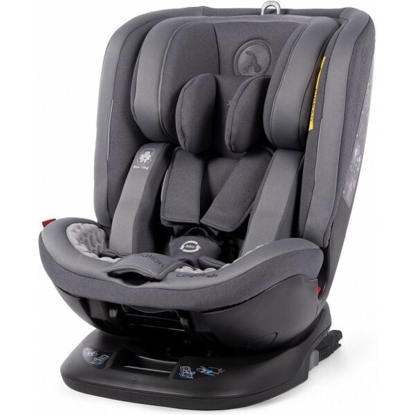 

Детское автокресло Coletto Logos Izofix dark grey, серый