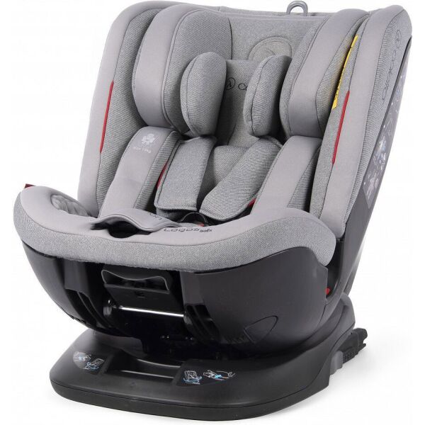 

Детское автокресло Coletto Logos Izofix grey, серый