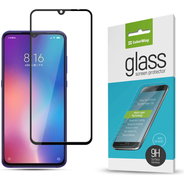 

Защитное стекло ColorWay Full Cover Full Glue Black для Xiaomi Redmi 9