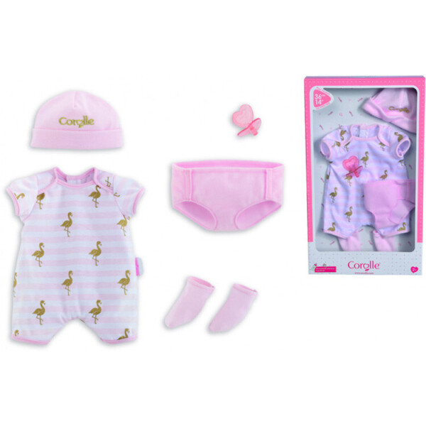 Акція на Набор одежды для пупса Corolle Фламинго для кукол 36 см (9000140550) від Allo UA