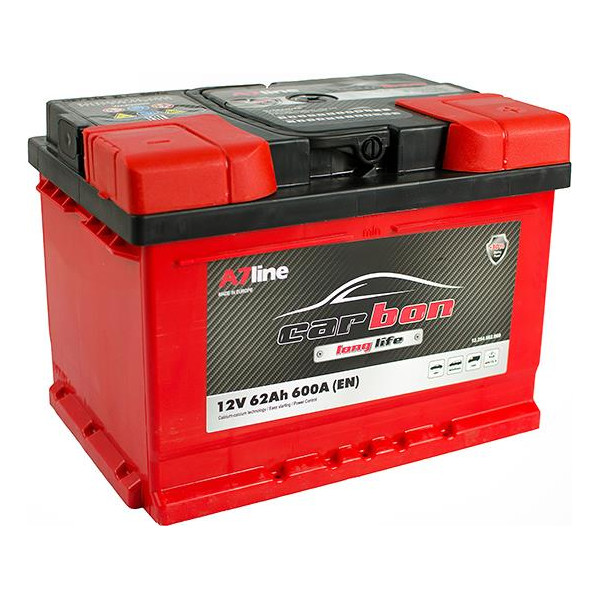 

Автомобильный аккумулятор 62 Ah/12V CARBON (0) Euro