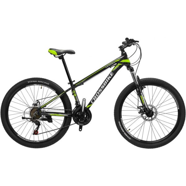 

Велосипед CrossBike 24" Leader Рама-11" black-yellow (2021)