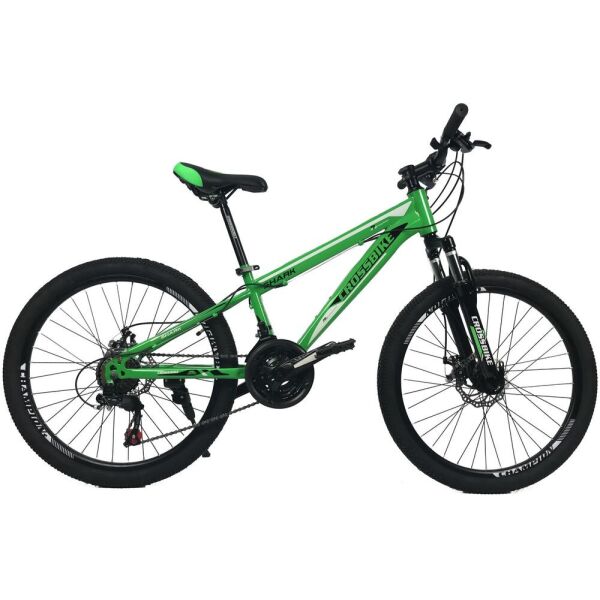 

Велосипед CrossBike 24" Shark 2021 Рама 11" darkgreen-black (2021)