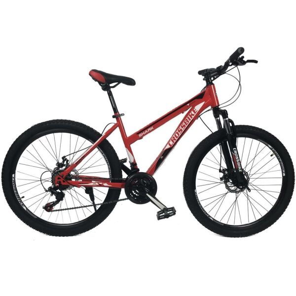 

Велосипед CrossBike 26" Shark 2021 GIRL Рама 17" red-white (2021)