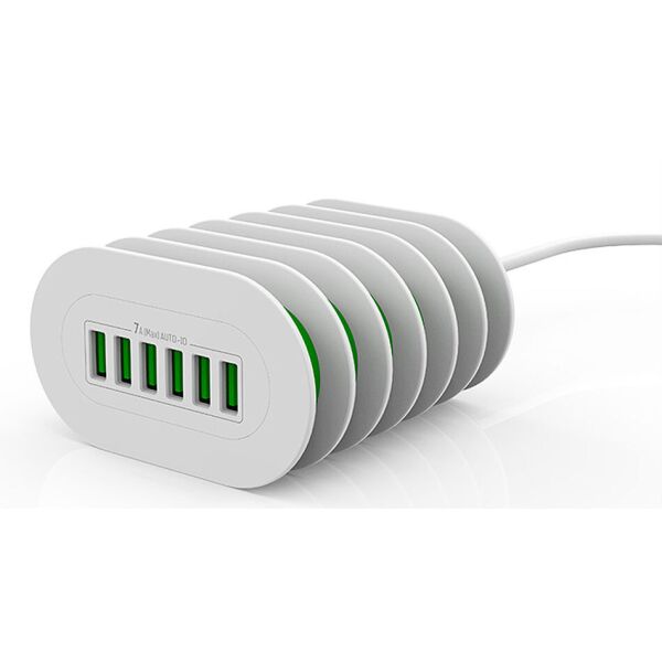 

Зарядное устройство Colorway 6X USB 7А white (CW-CHS07AW)