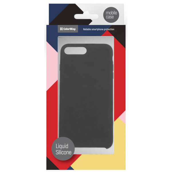

Чехол ColorWay Liquid Silicone black для iPhone 8 Plus/7 Plus