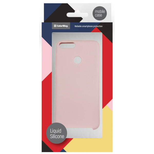 

ColorWay Liquid Silicone pink для Huawei P Smart
