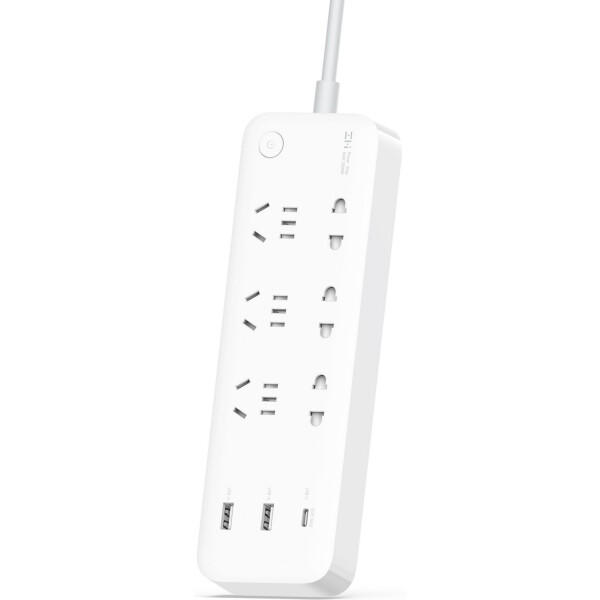 

Удлинитель ZMI 65W (3 розетки + 2 USB + 1 USB C) White