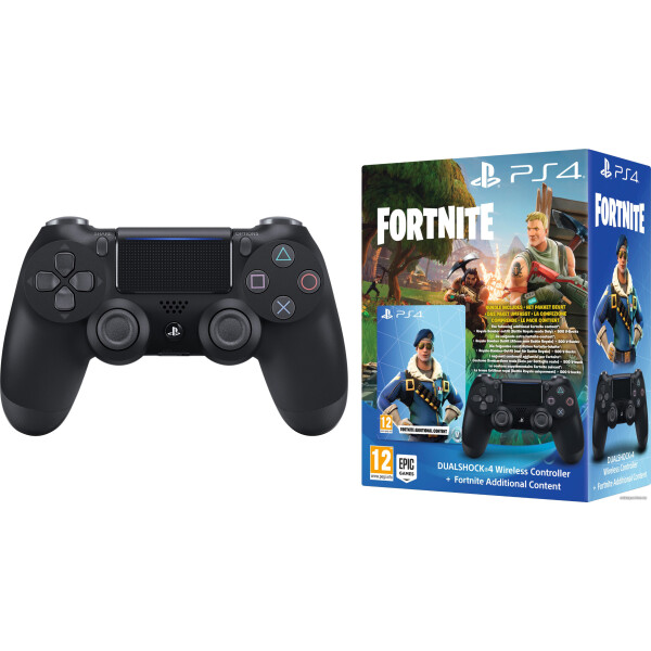 

Геймпад PS4 Dualshock 4 V2 Black+ваучер Fortnite (2019)