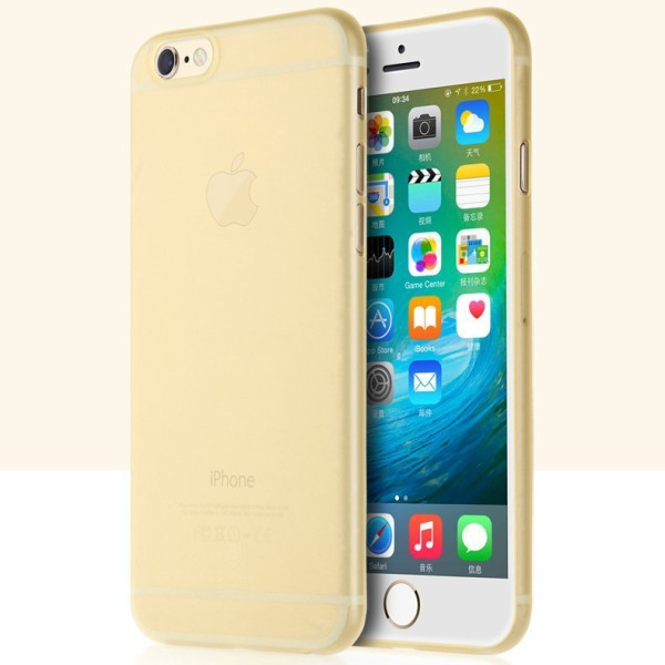

Полупрозрачный чехол Baseus Slender золотой для iPhone 6 Plus/6S Plus
