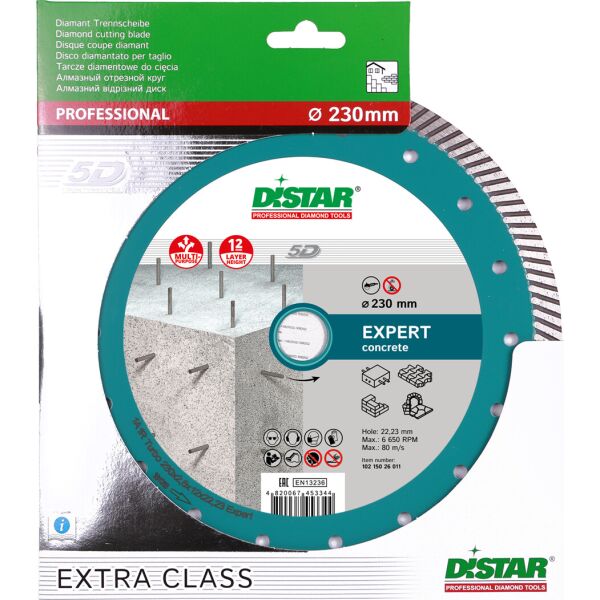 

Отрезной диск Distar Expert 1A1R Turbo 230x2,6x12x22,23 (10215026011)