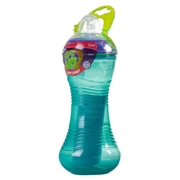 

Поилка Tommee Tippee Tip it UP от 12-ти мес.(450ml) голубой, розовый и салатовый (в ассорт.)