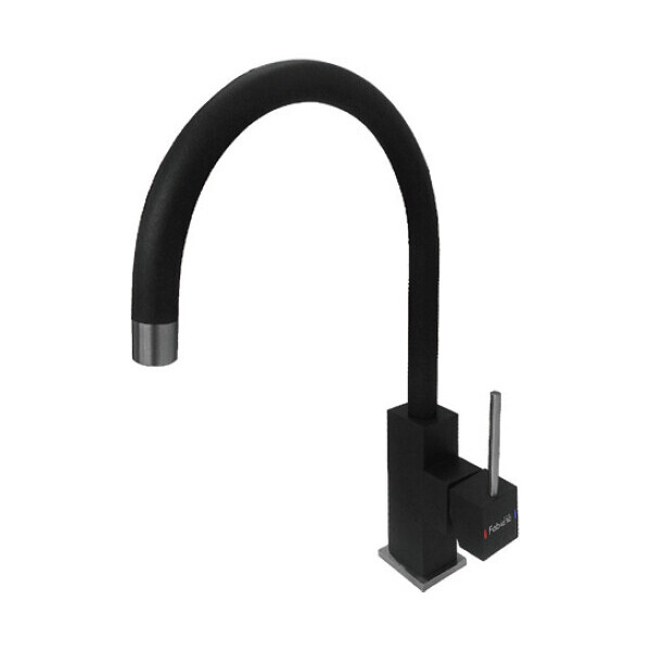 

Смеситель кухонный Fabiano FKM 50 S/Steel Antracit черный